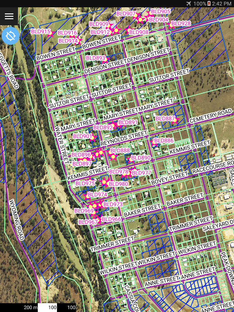 AGIS Buildings assessed shown in context